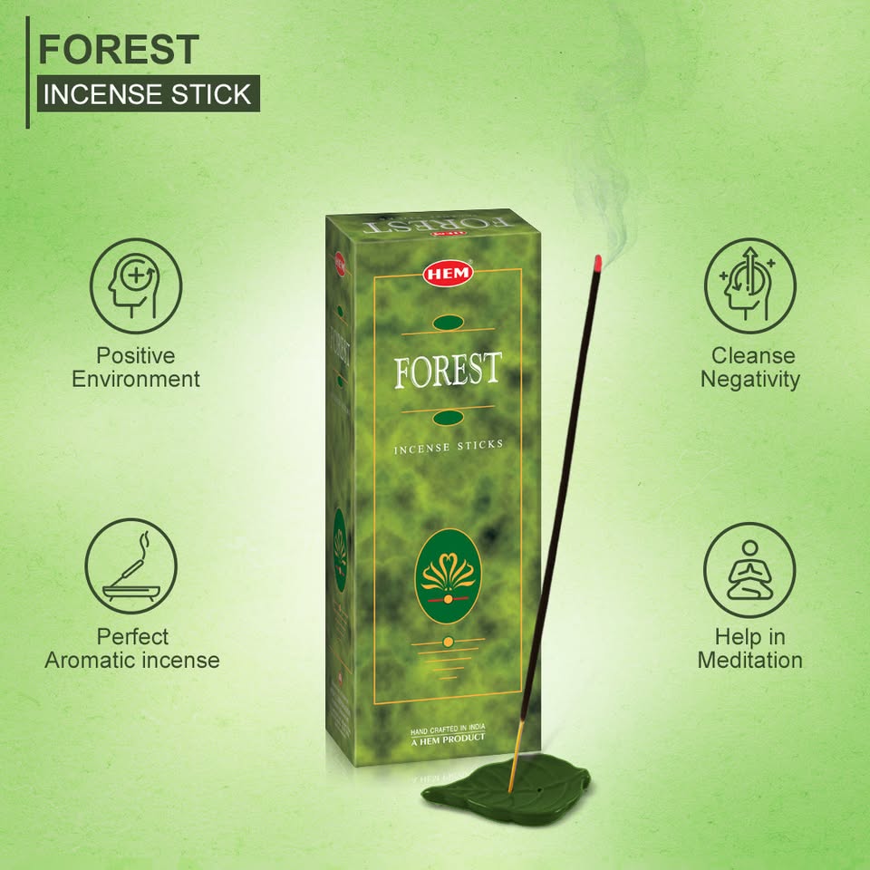 HEM Forest Incense Sticks - Pack of 6 (20 Sticks Each)